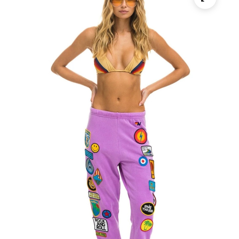 🆕Aviator Nation Patch Women Sweatpants - Picture 8 of 9